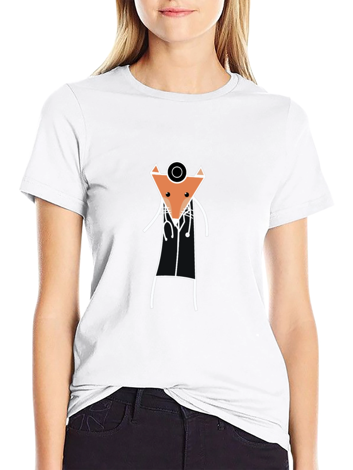 Fox Doctor T-Shirt - Novelty Animal Tee