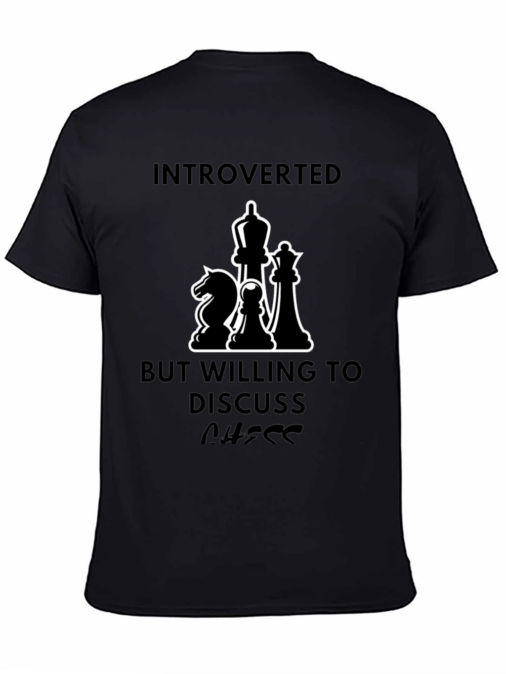 Introverted Chess Lover T-Shirt - Discuss Chess!