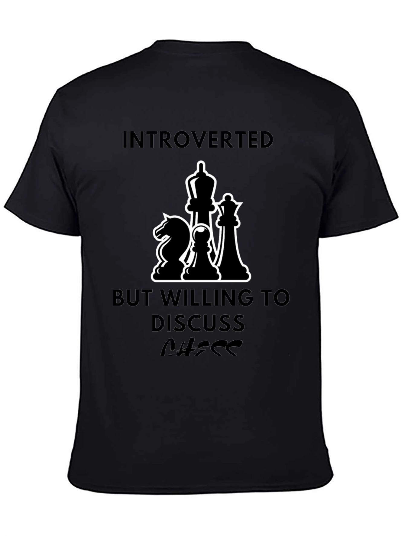 Introverted Chess Lover T-Shirt - Discuss Chess!