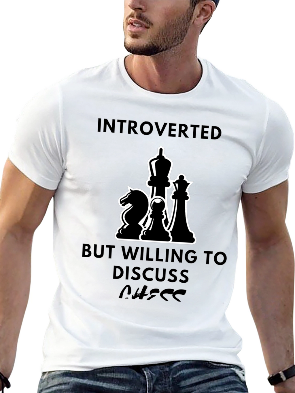 Introverted Chess Lover T-Shirt - Discuss Chess!