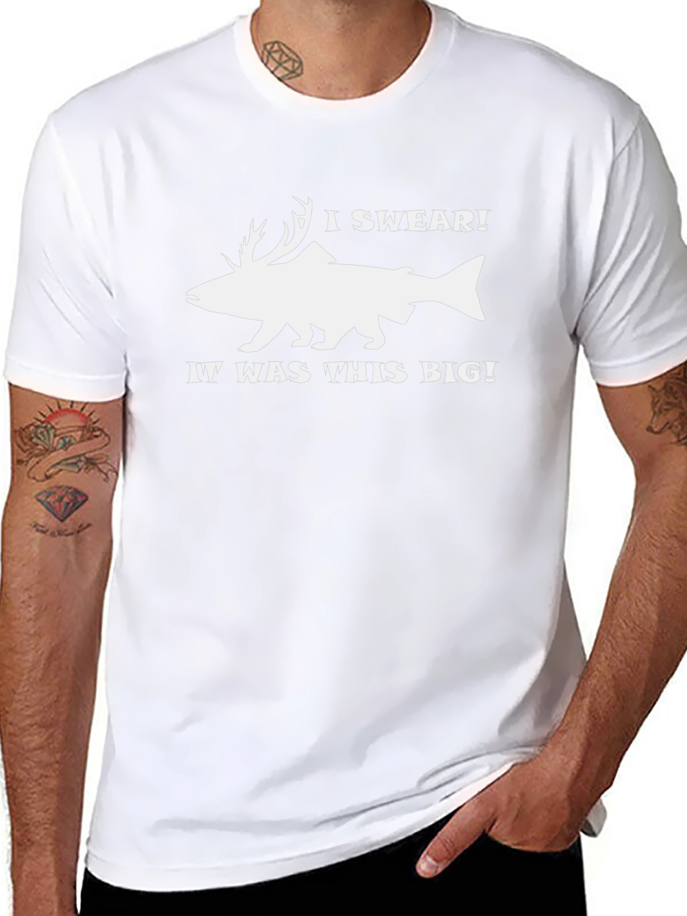 Funny Hunting & Fishing T-Shirt - Deer Bear Fish