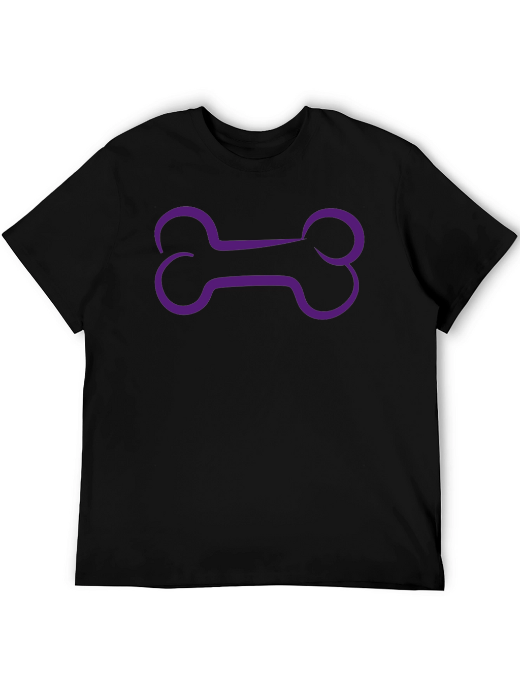 Bone Graphic Black Tee - Unique Design