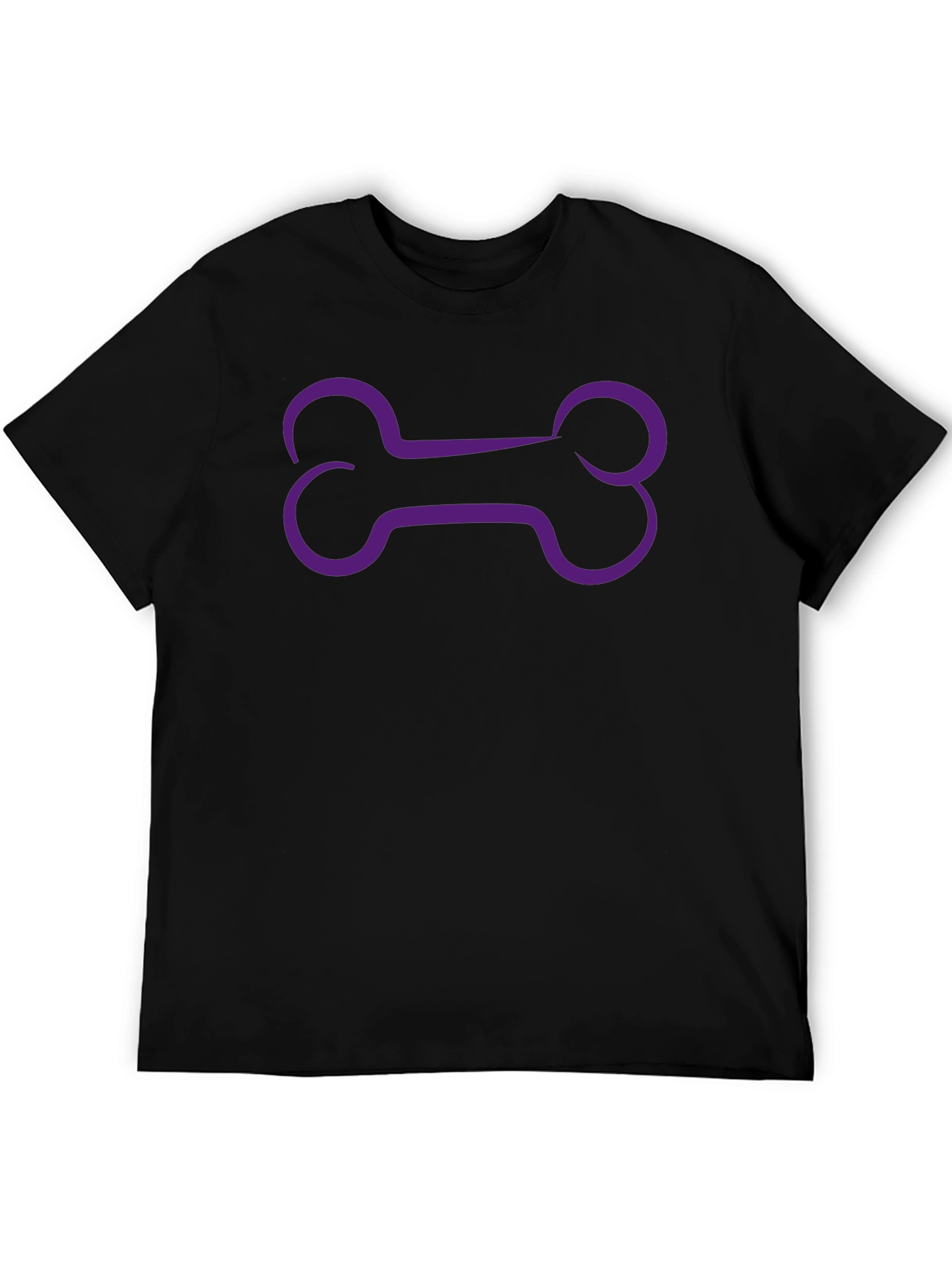 Bone Graphic Black Tee - Unique Design
