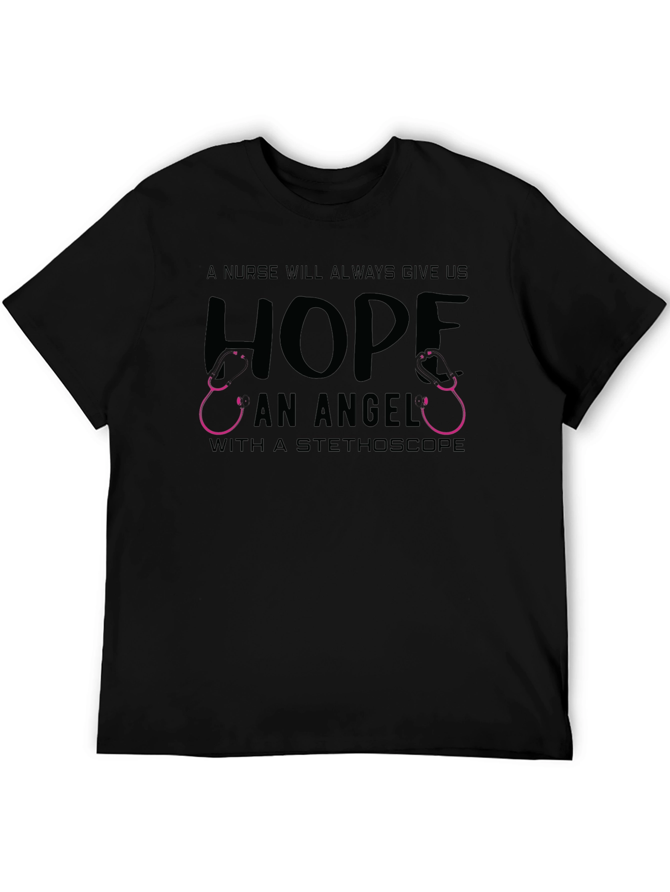 Nurse Angel Stethoscope Graphic Tee