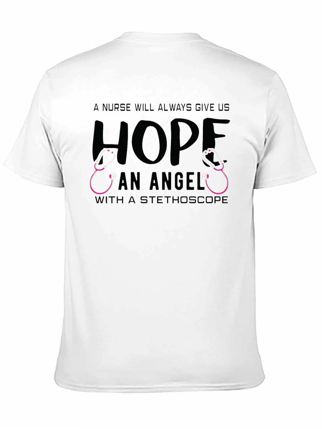 Nurse Angel Stethoscope Graphic Tee