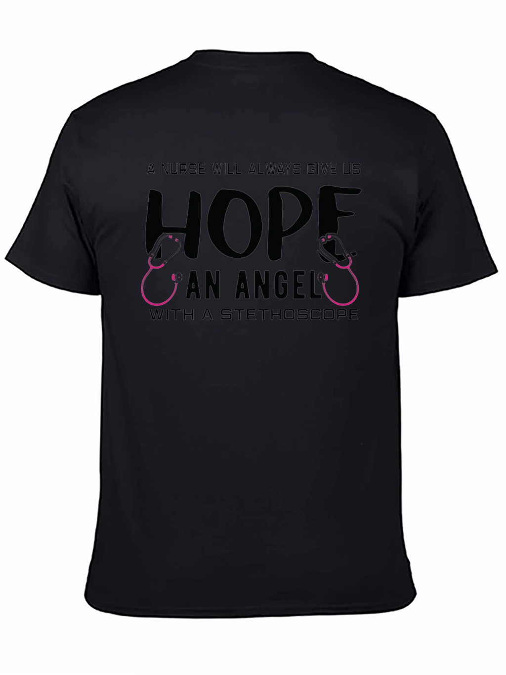 Nurse Angel Stethoscope Graphic Tee