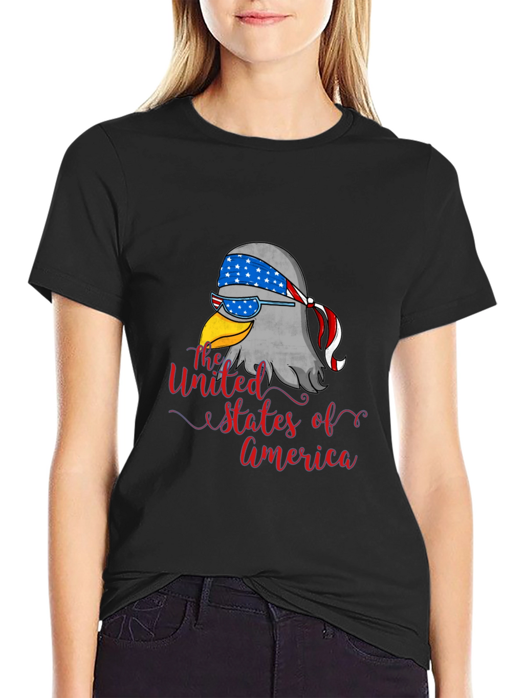 Patriotic Eagle USA Graphic Tee