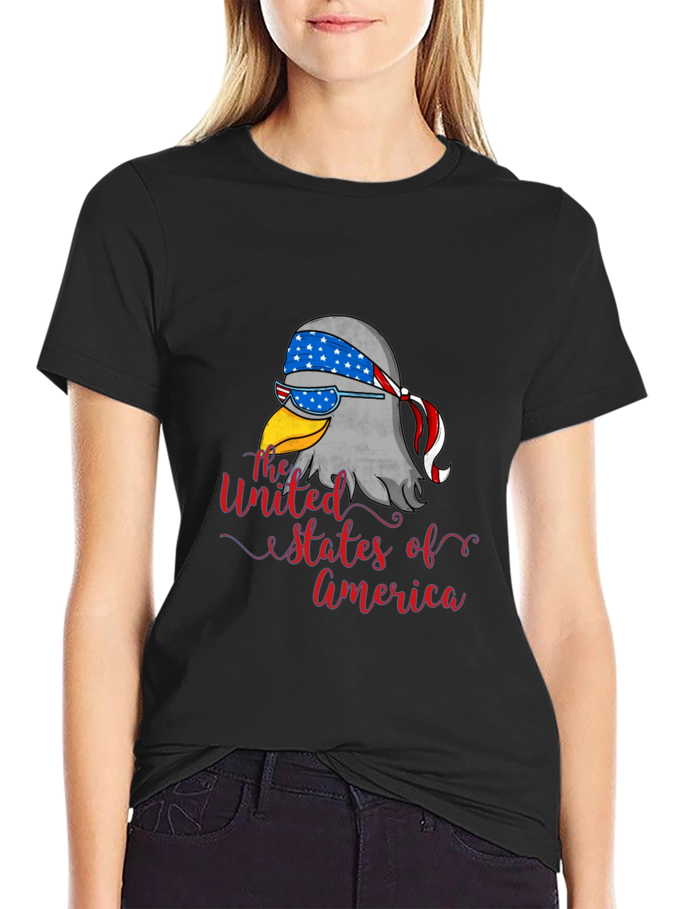 Patriotic Eagle USA Graphic Tee