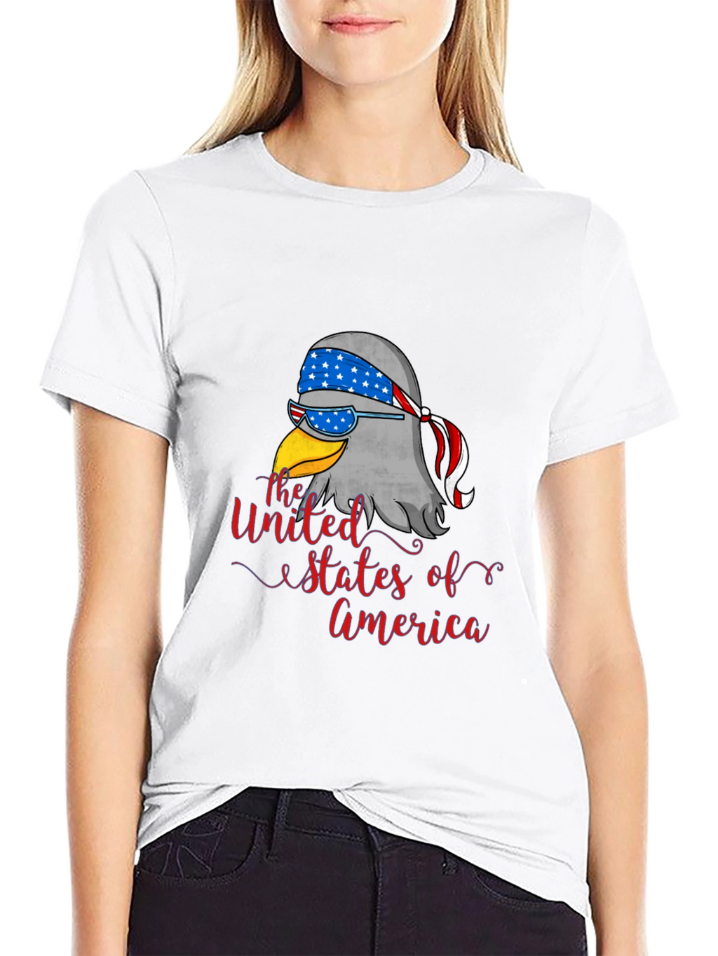 Patriotic Eagle USA Graphic Tee