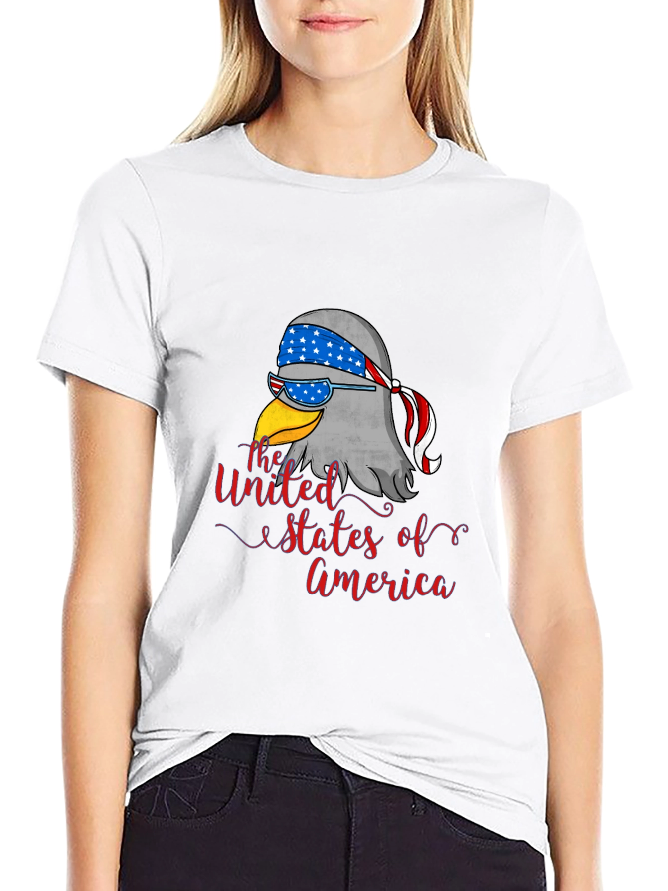 Patriotic Eagle USA Graphic Tee