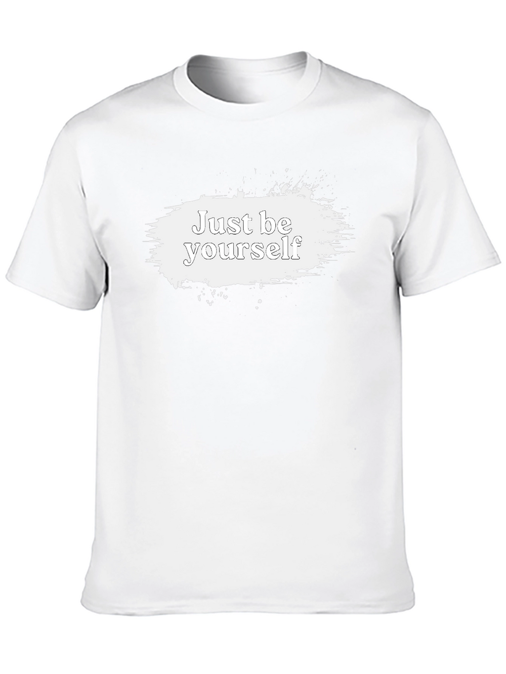Just Be Yourself Graphic Tee - Black