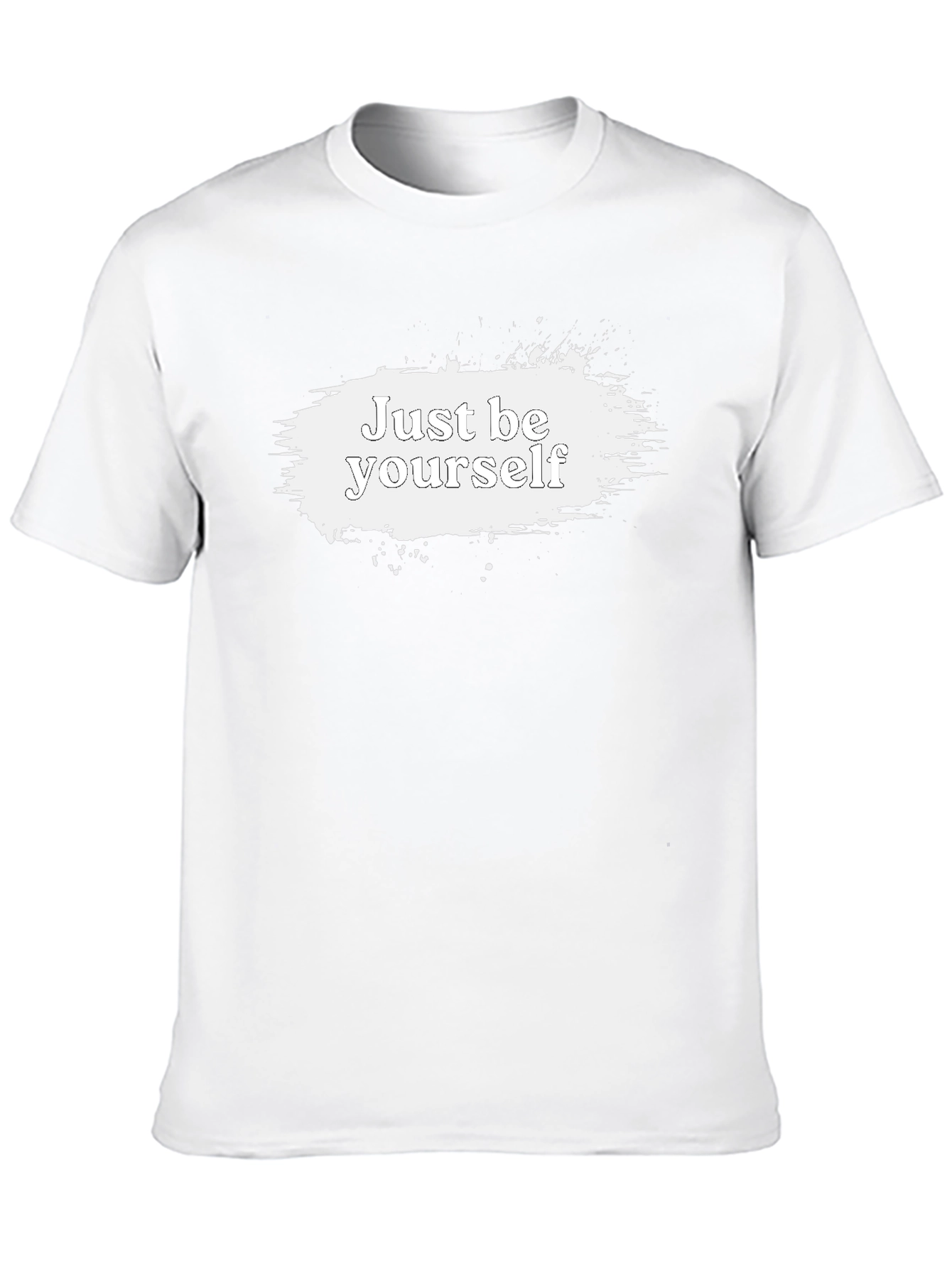 Just Be Yourself Graphic Tee - Black