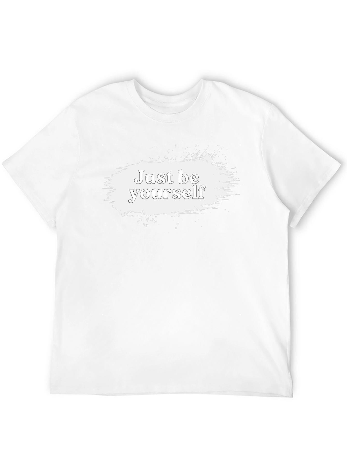 Just Be Yourself Graphic Tee - Black