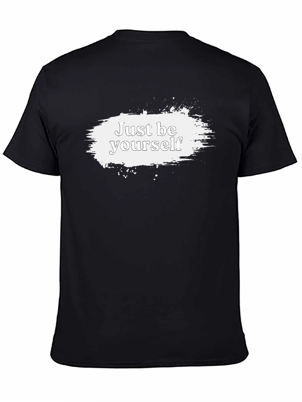 Just Be Yourself Graphic Tee - Black