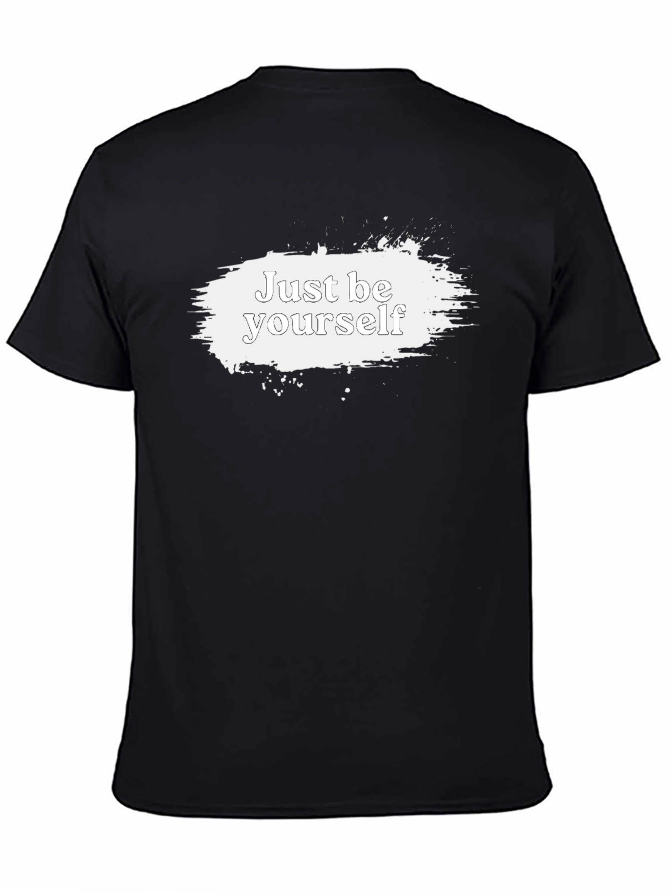 Just Be Yourself Graphic Tee - Black