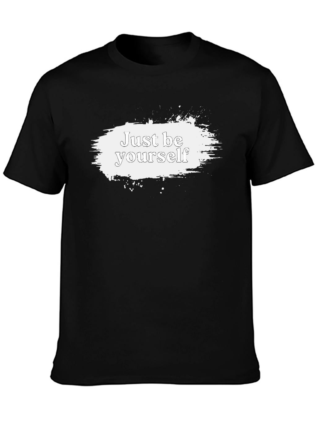 Just Be Yourself Graphic Tee - Black