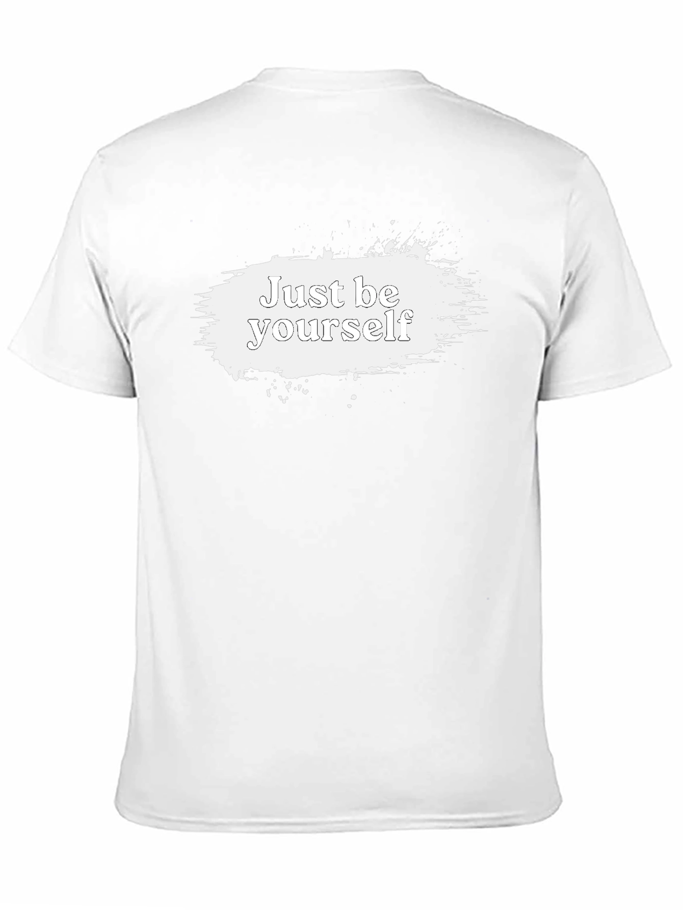 Just Be Yourself Graphic Tee - Black