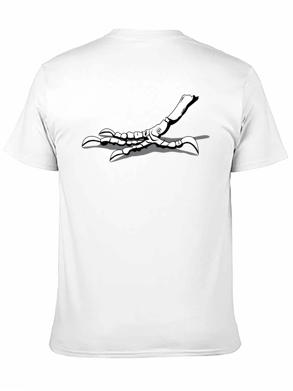 Mens Black T-Shirt with Bird Claw Design