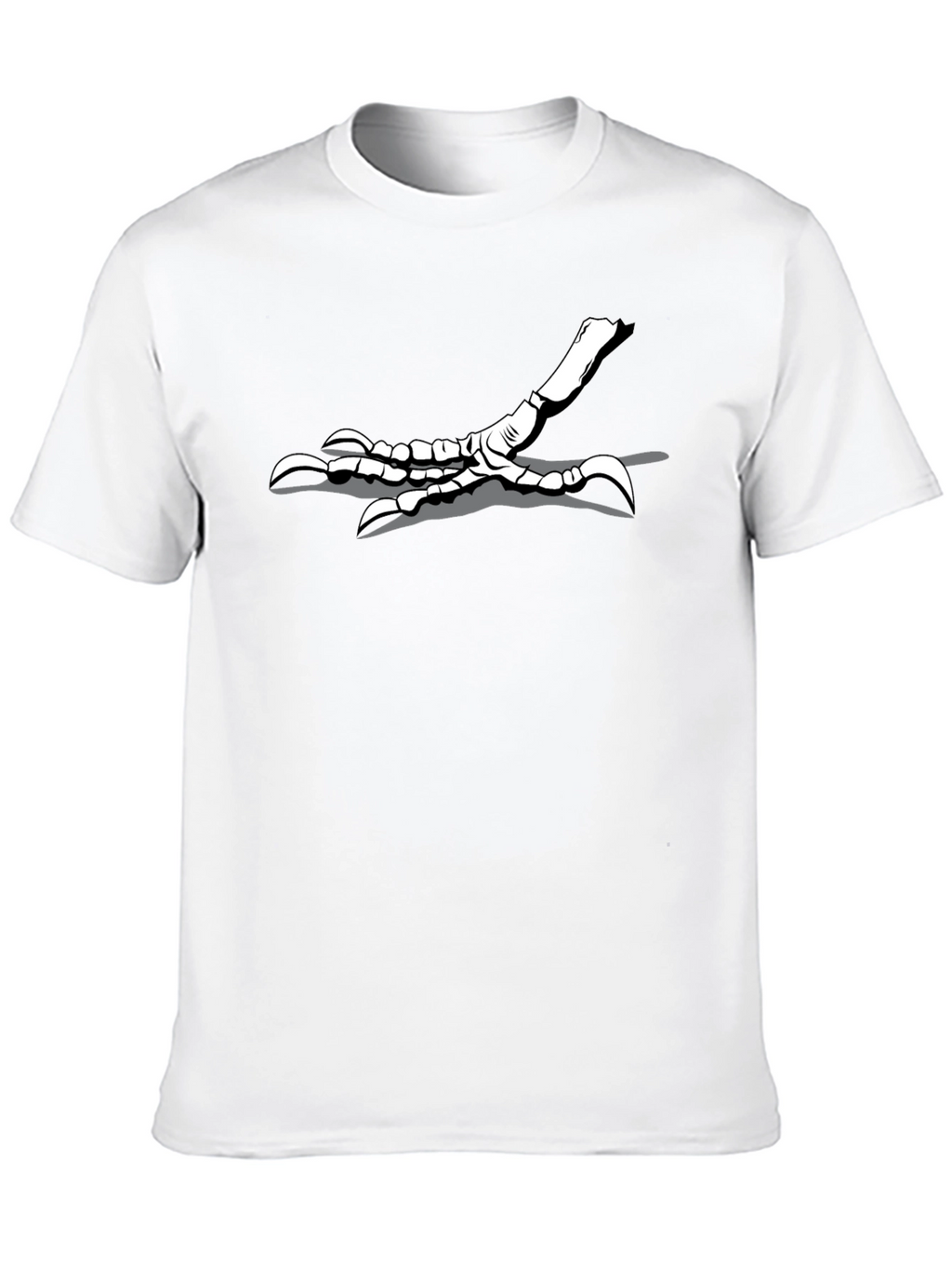 Mens Black T-Shirt with Bird Claw Design