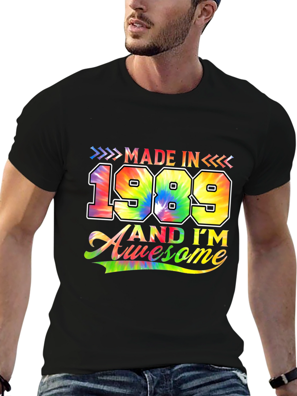 Made in 1989 Tie Dye Graphic T-Shirt