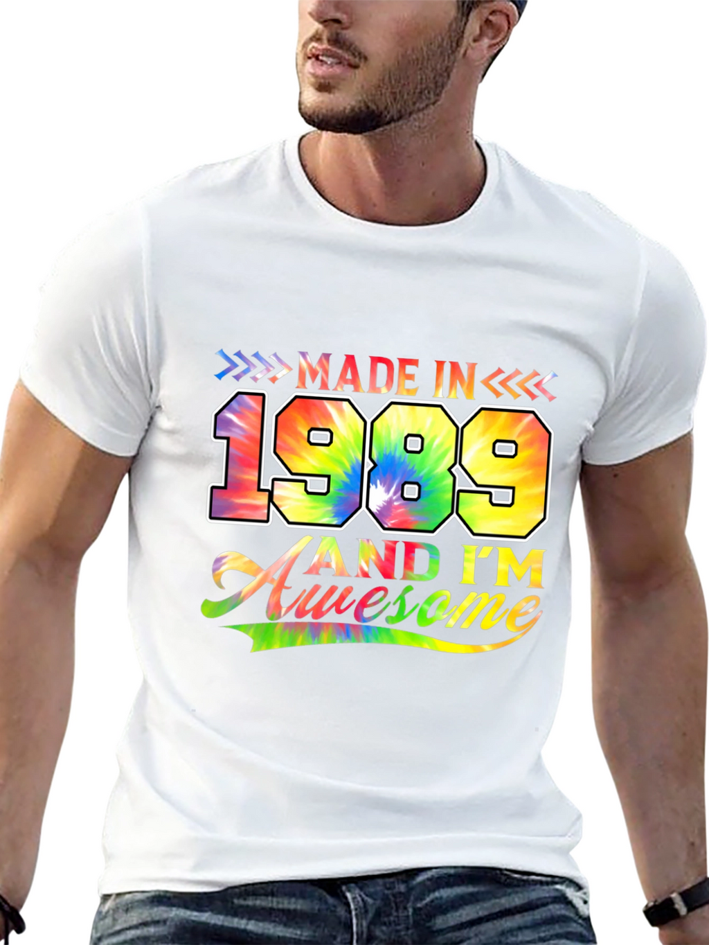 Made in 1989 Tie Dye Graphic T-Shirt