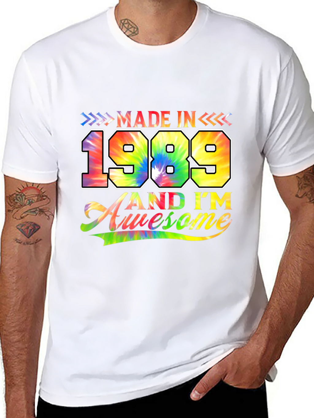 Made in 1989 Tie Dye Graphic T-Shirt