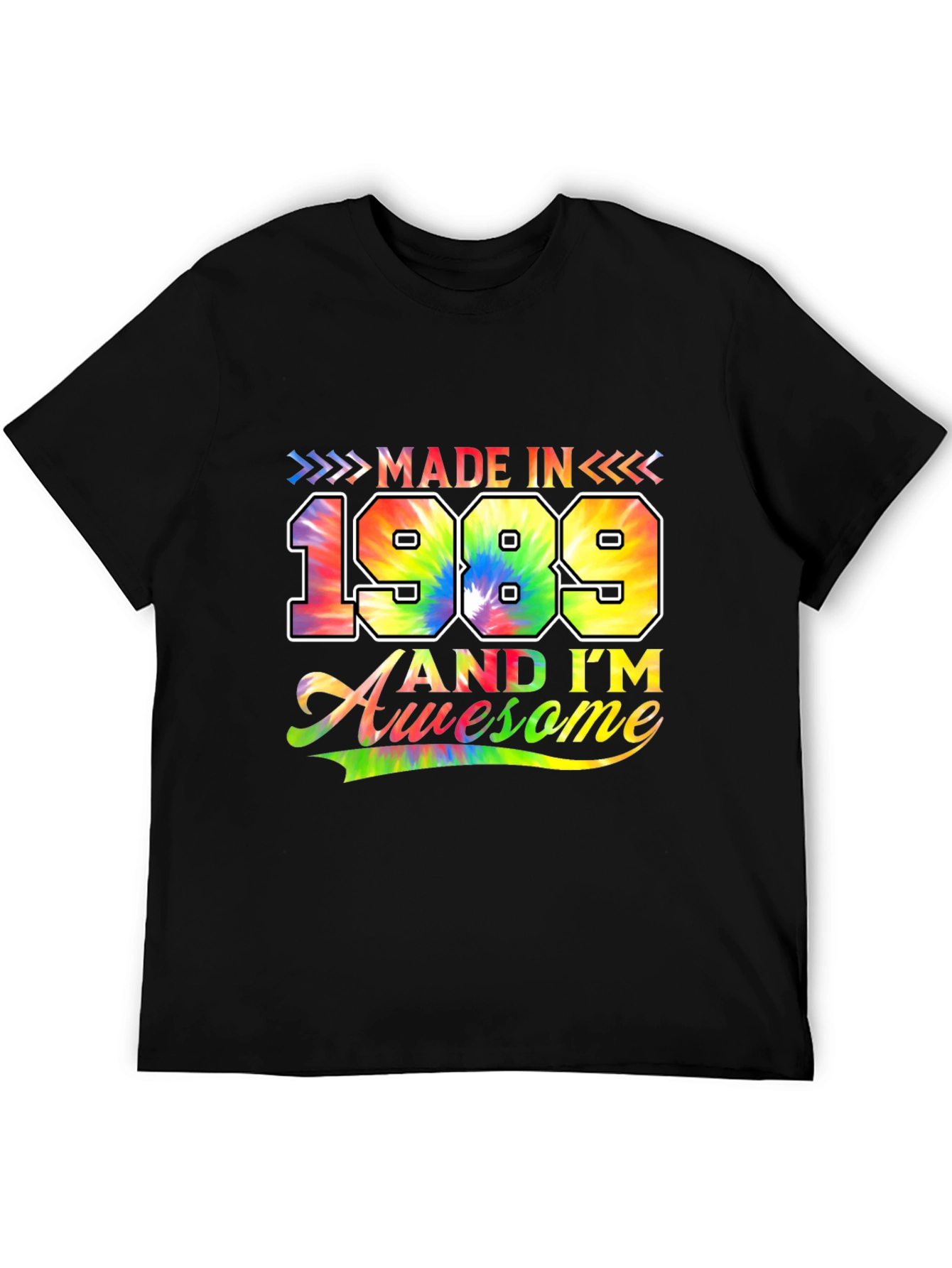 Made in 1989 Tie Dye Graphic T-Shirt