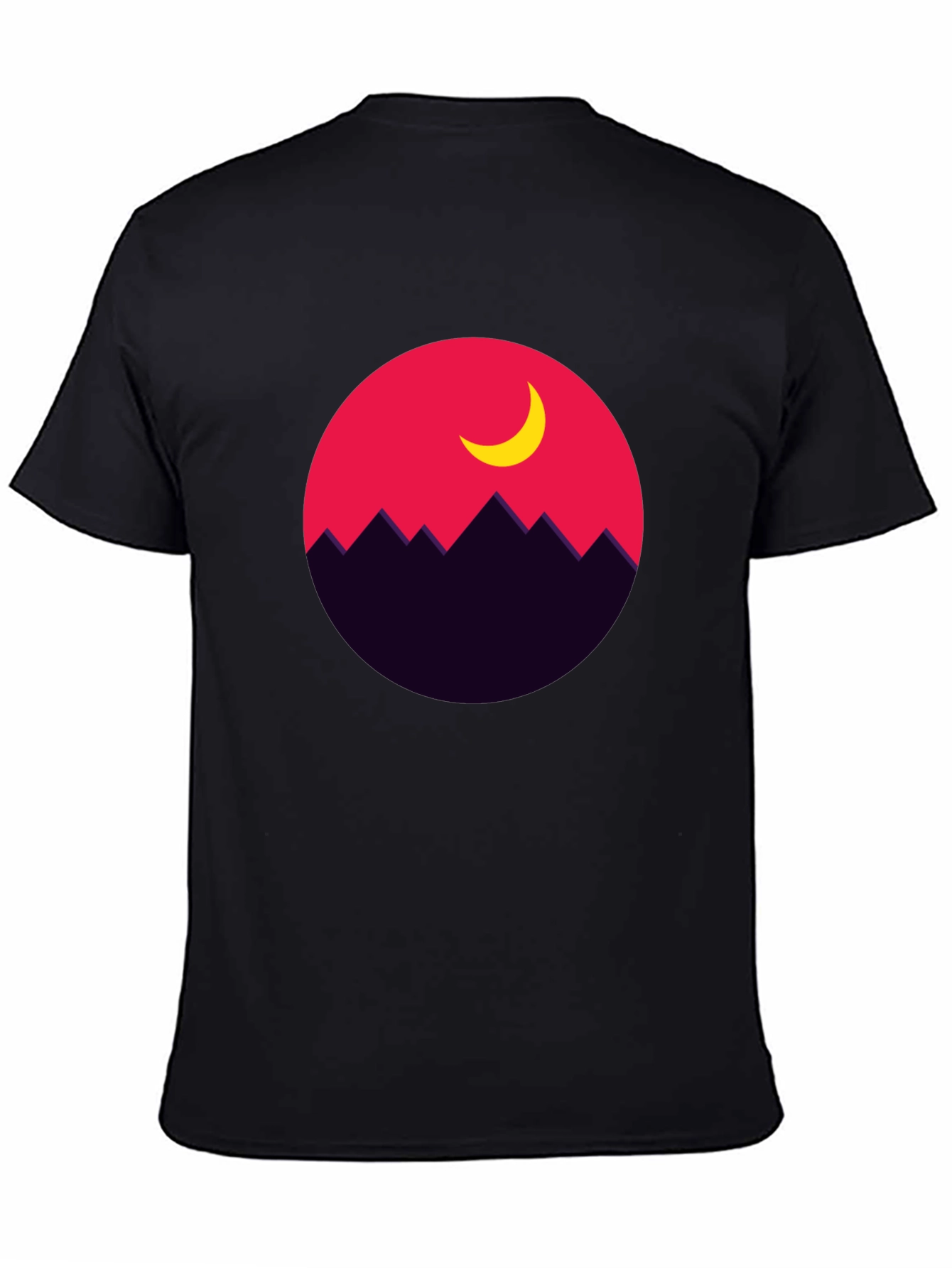 Mountain Moon Graphic Tee - Stylish Unisex T-Shirt
