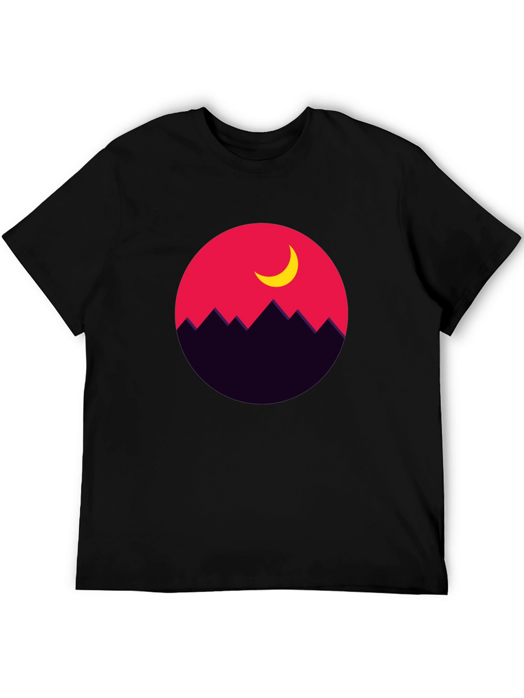 Mountain Moon Graphic Tee - Stylish Unisex T-Shirt