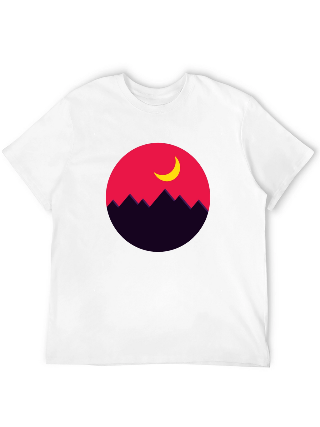 Mountain Moon Graphic Tee - Stylish Unisex T-Shirt