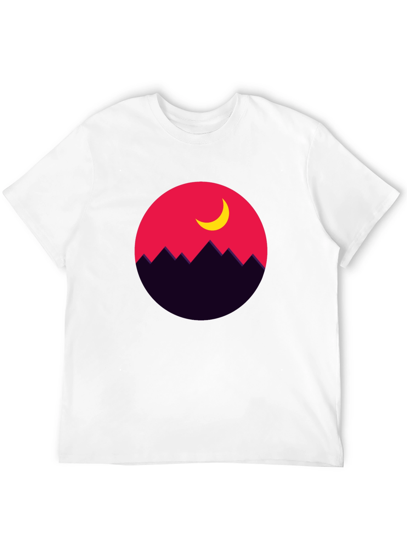 Mountain Moon Graphic Tee - Stylish Unisex T-Shirt