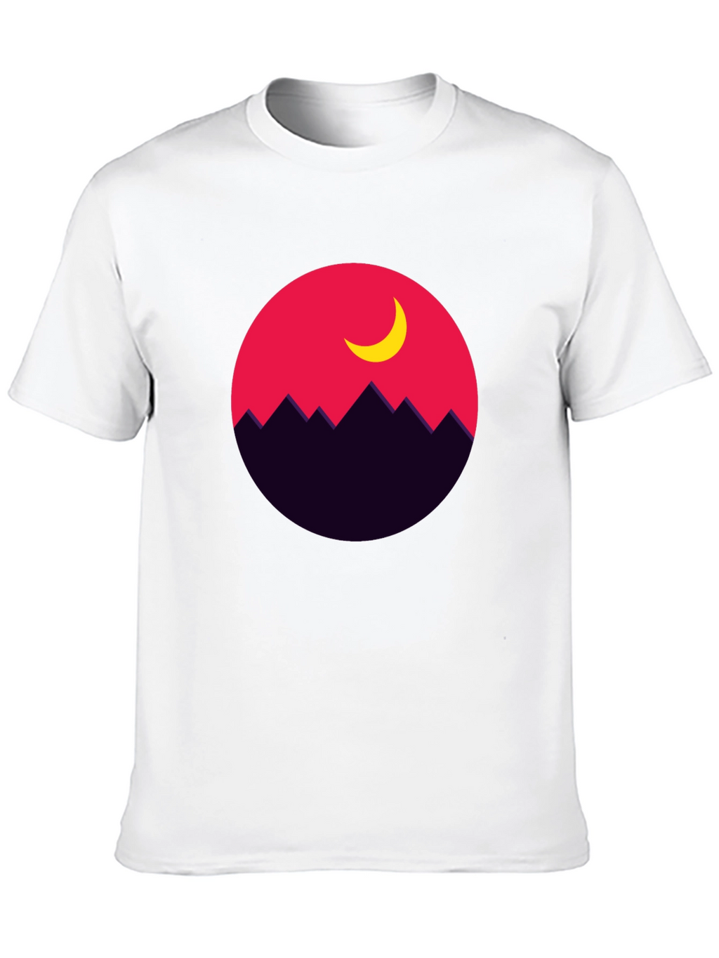 Mountain Moon Graphic Tee - Stylish Unisex T-Shirt