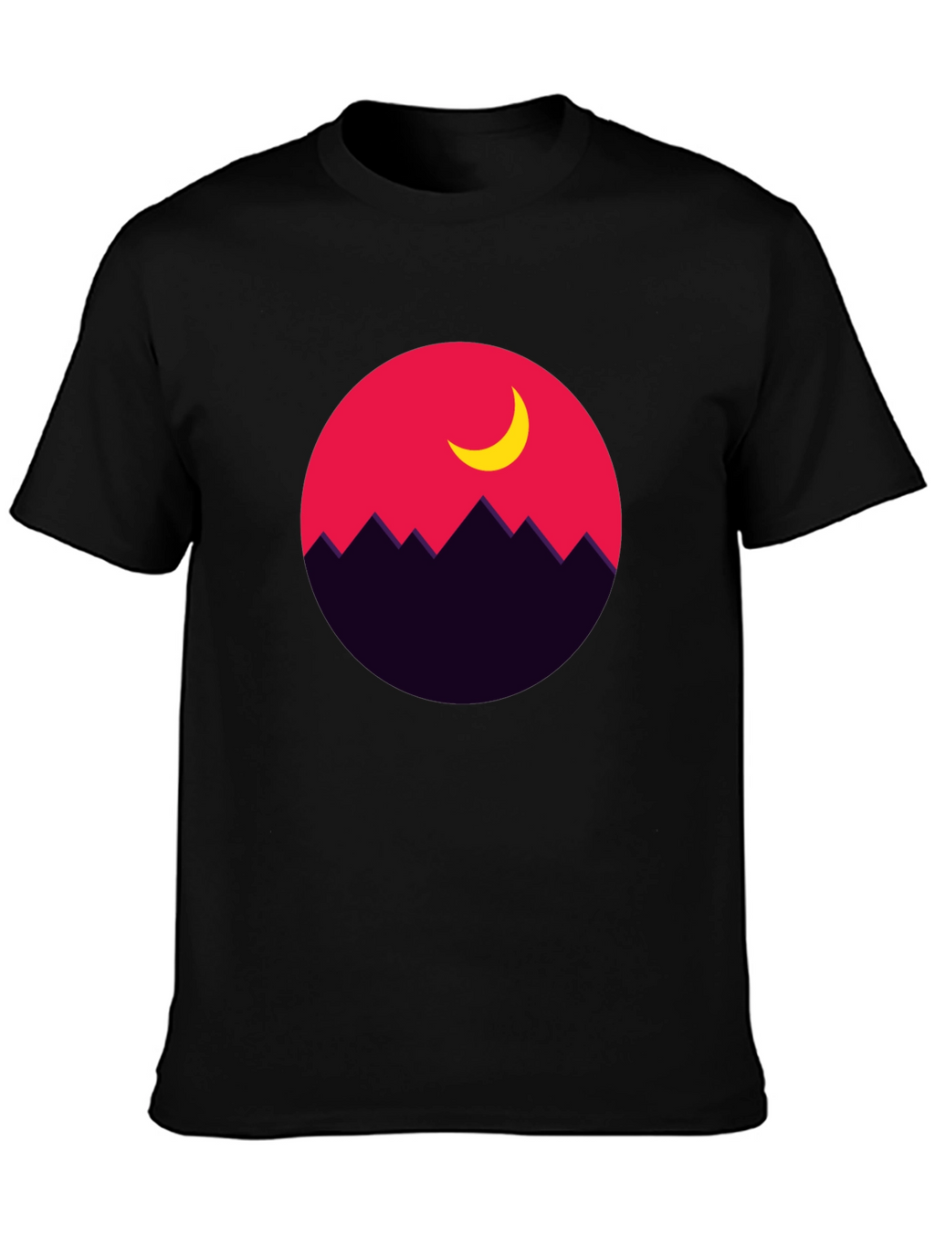 Mountain Moon Graphic Tee - Stylish Unisex T-Shirt