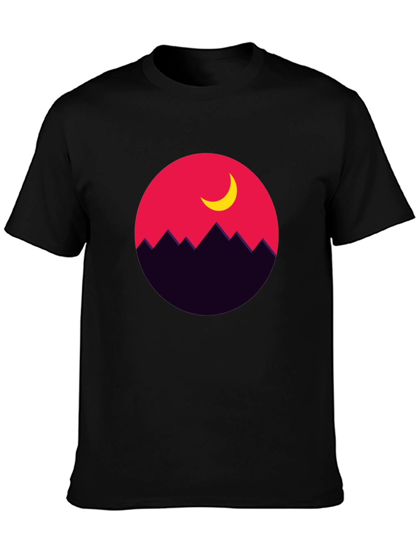 Mountain Moon Graphic Tee - Stylish Unisex T-Shirt