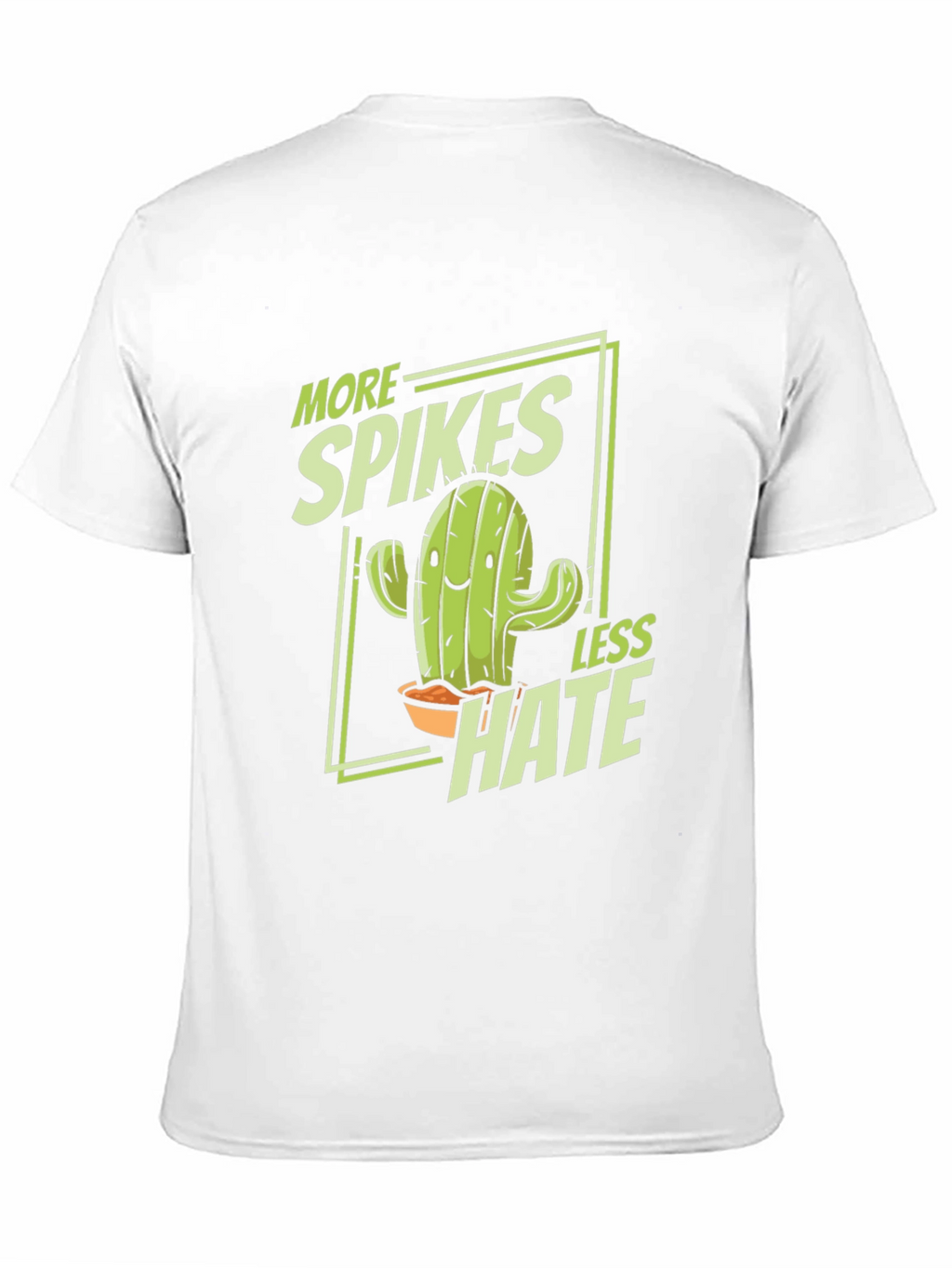 More Spikes Less Hate Black Graphic Tee