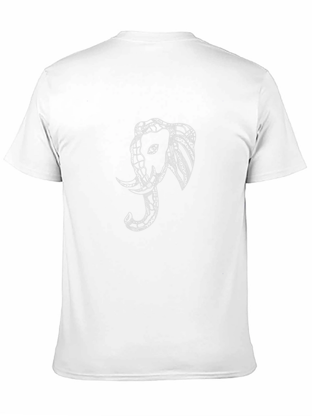 Elephant Graphic Print Black T-Shirt