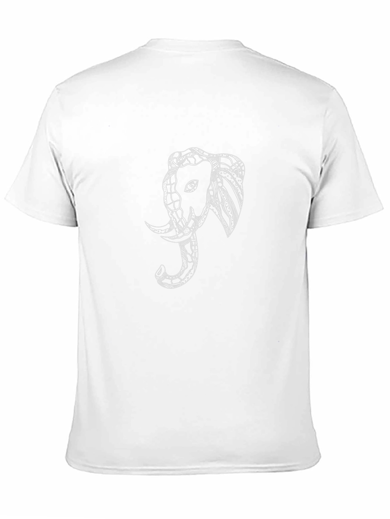 Elephant Graphic Print Black T-Shirt