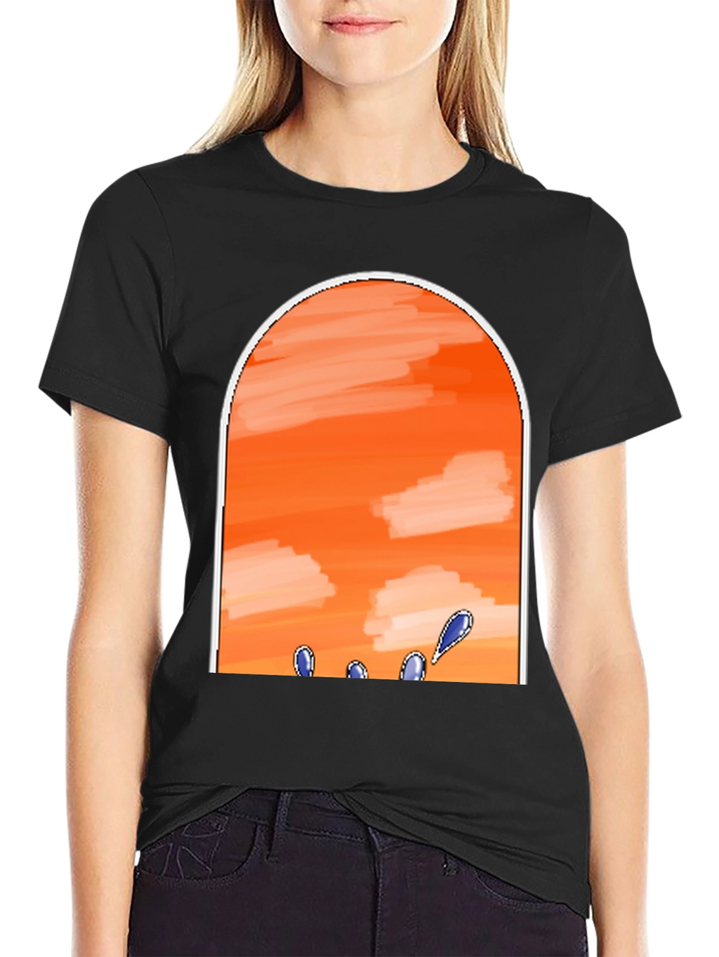 Sunset Sky Black T-Shirt
