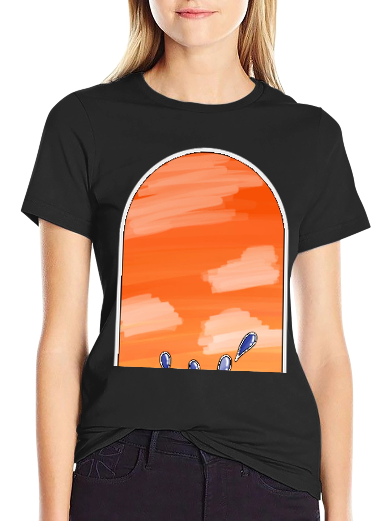 Sunset Sky Black T-Shirt