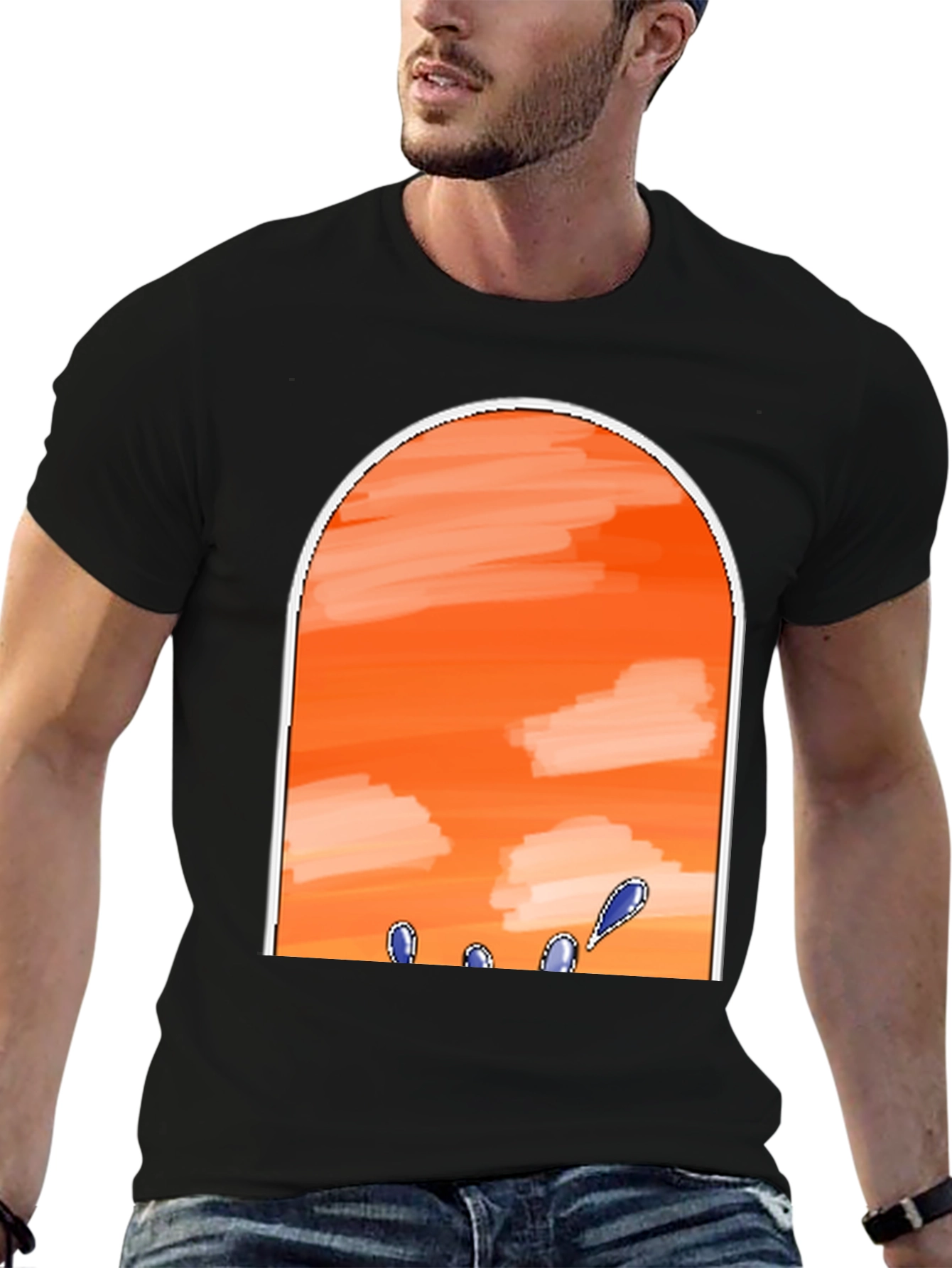 Sunset Sky Black T-Shirt