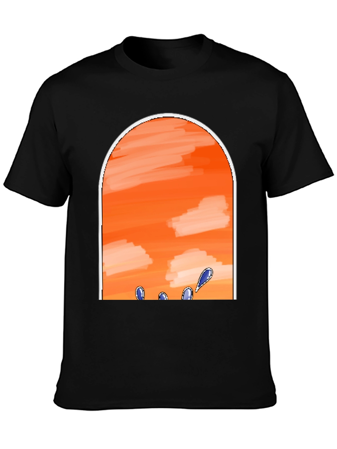 Sunset Sky Black T-Shirt