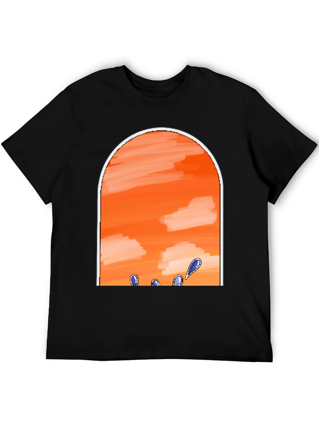 Sunset Sky Black T-Shirt