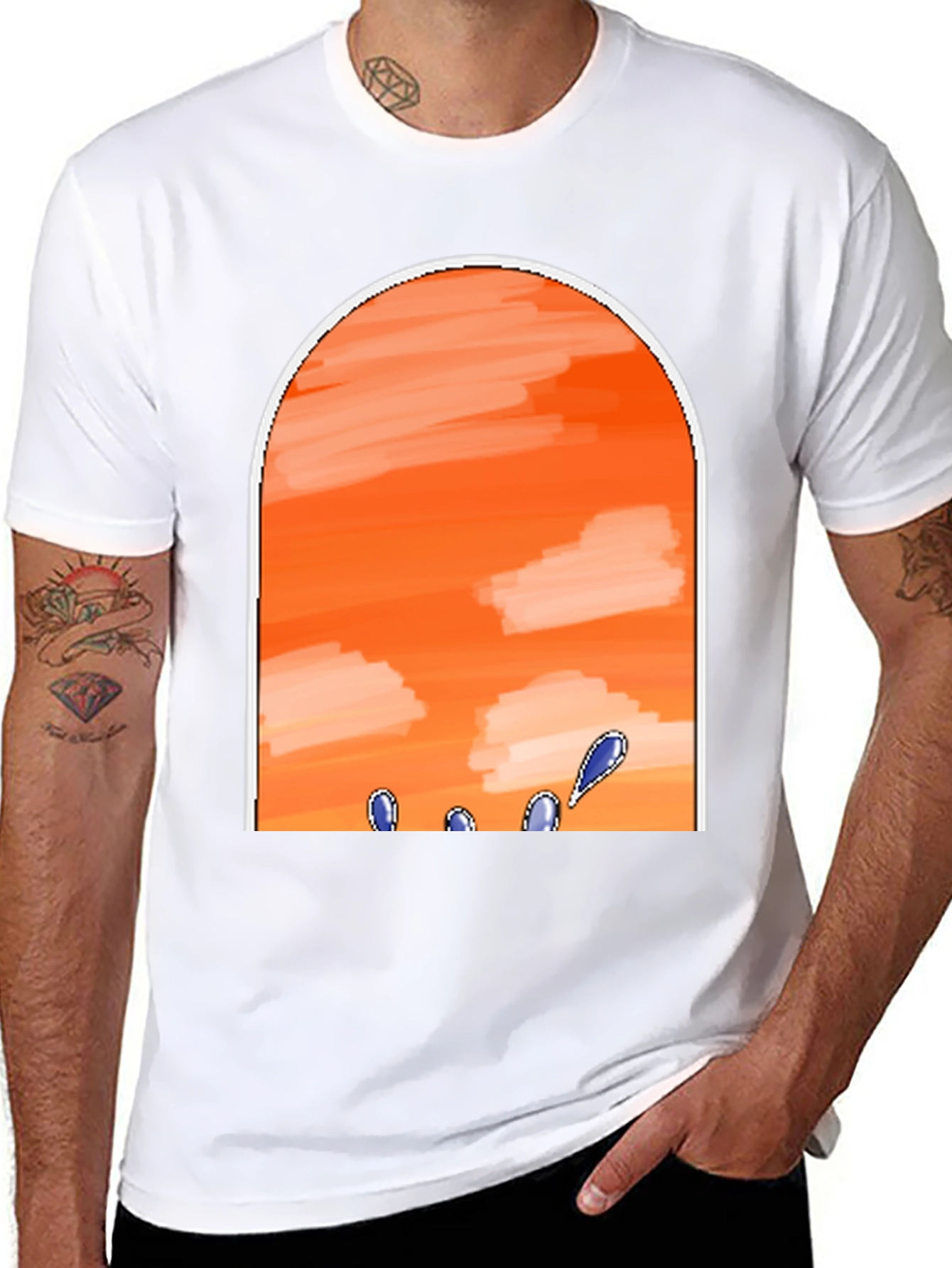 Sunset Sky Black T-Shirt