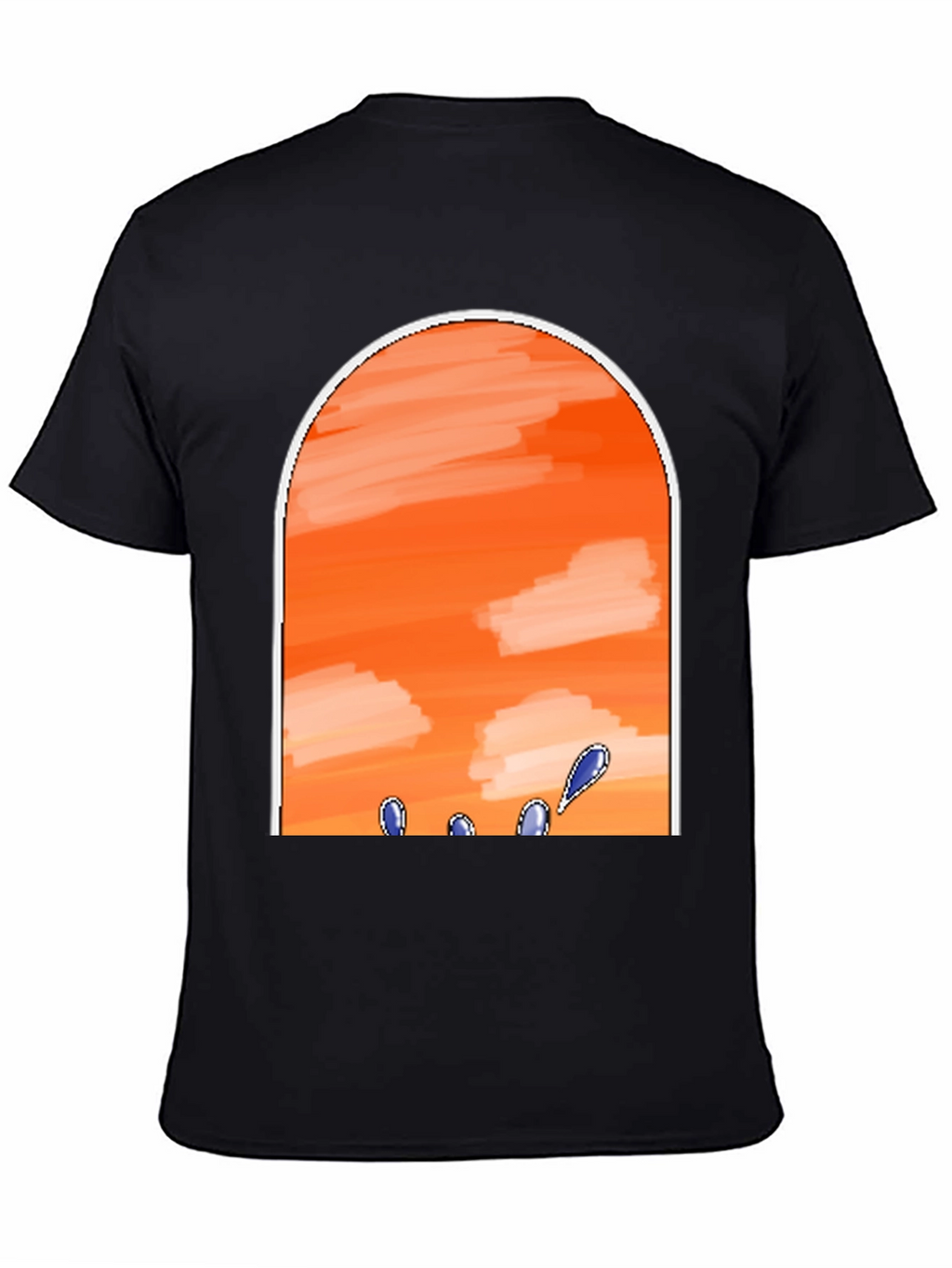 Sunset Sky Black T-Shirt