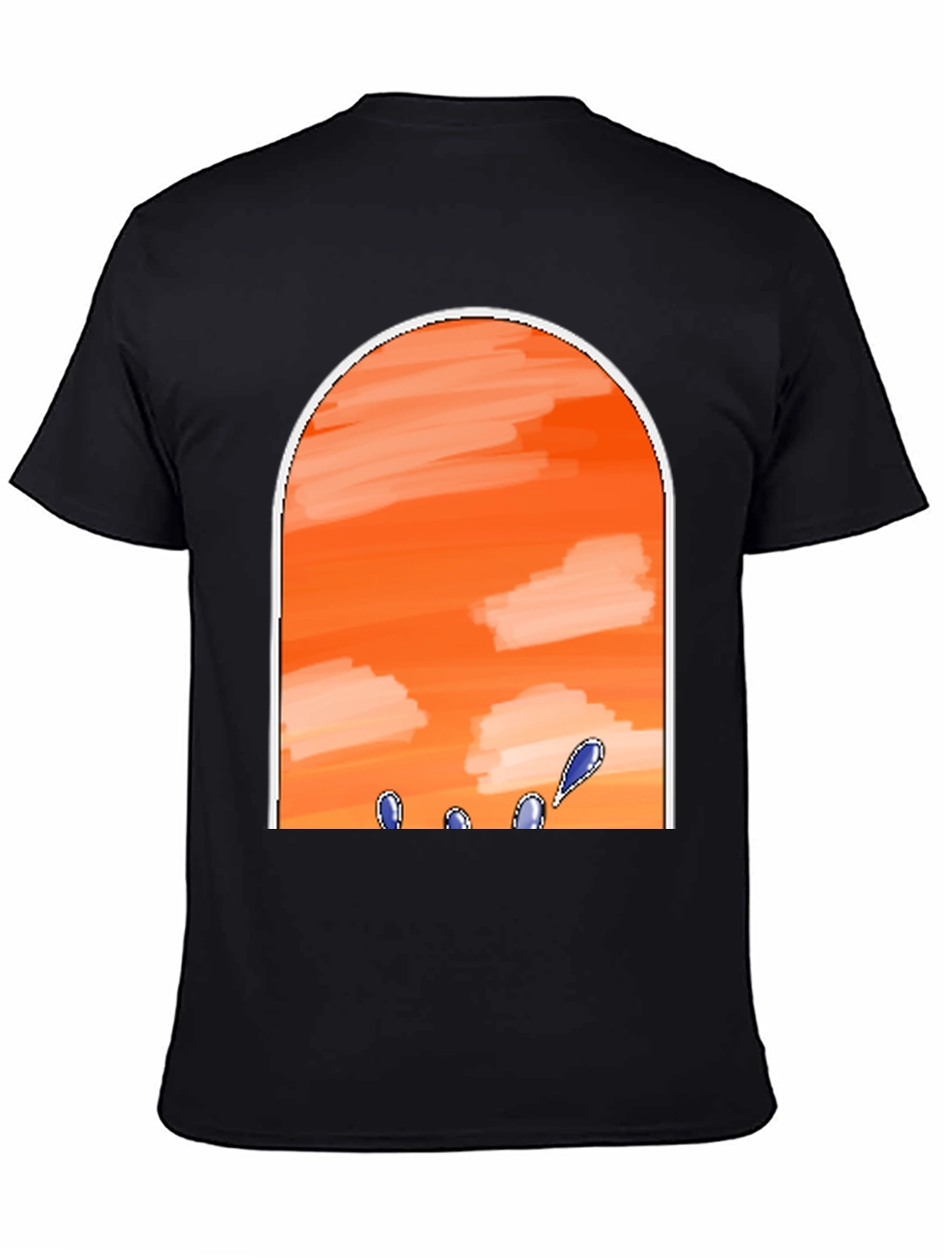 Sunset Sky Black T-Shirt