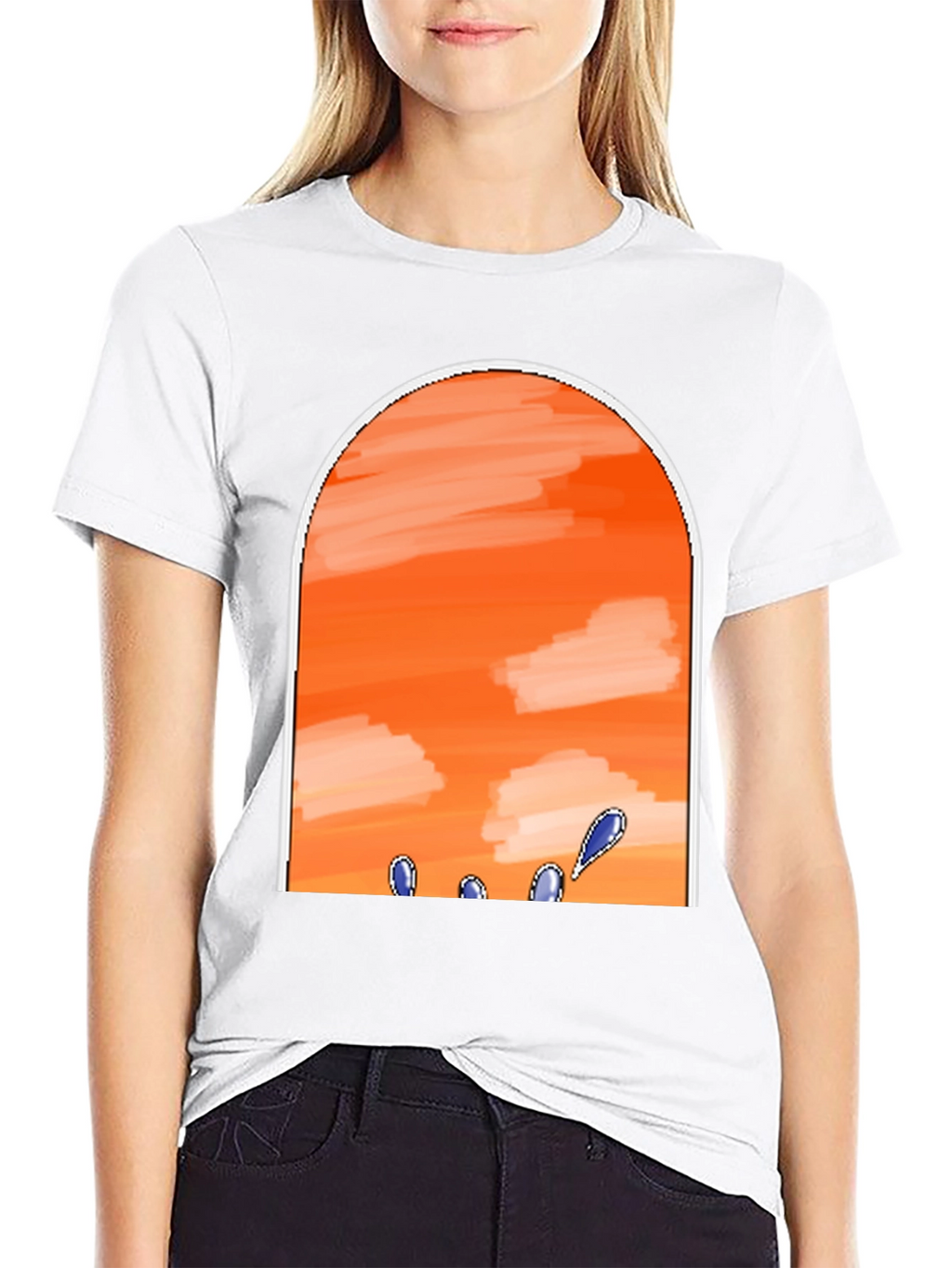 Sunset Sky Black T-Shirt
