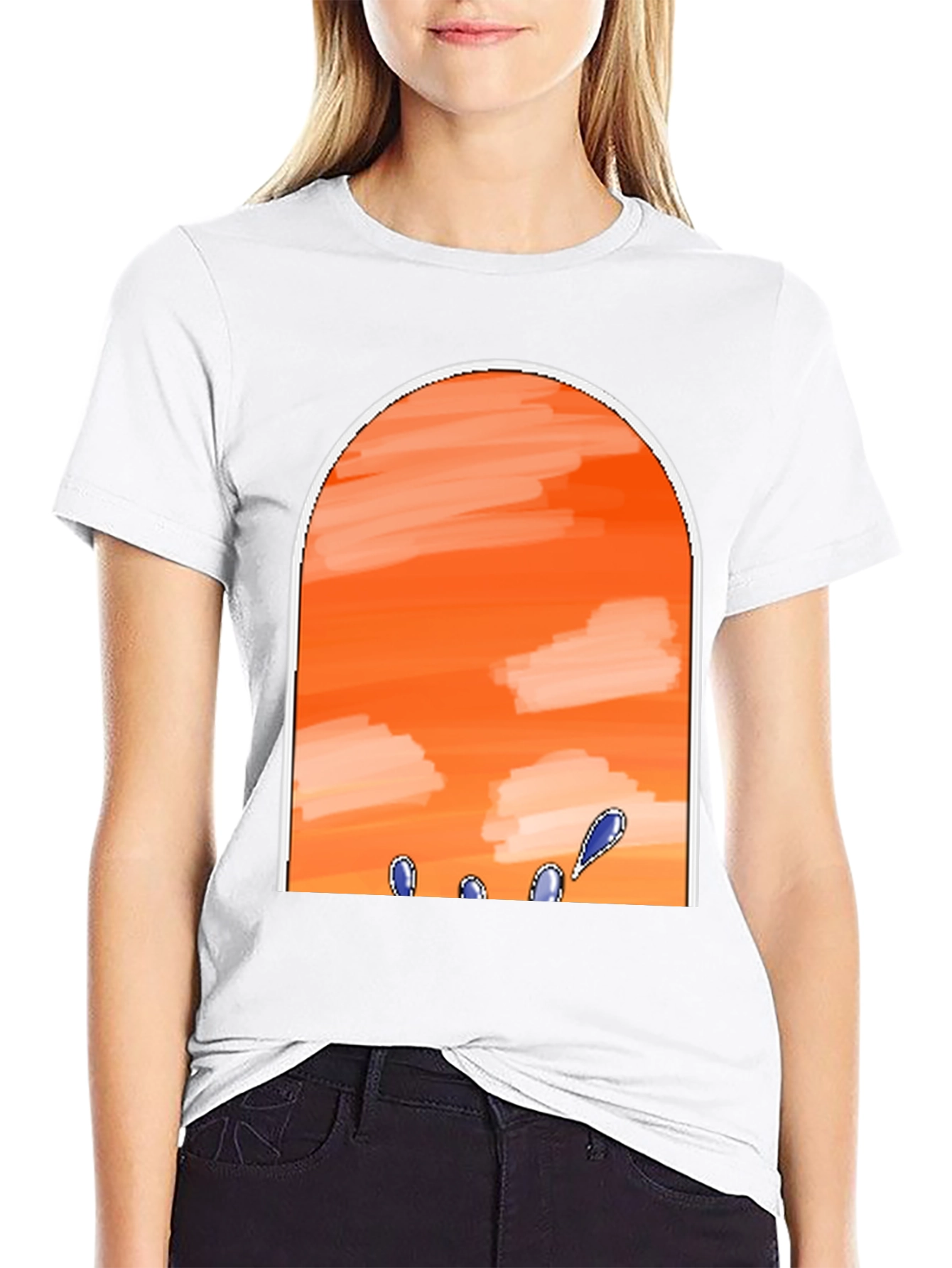 Sunset Sky Black T-Shirt