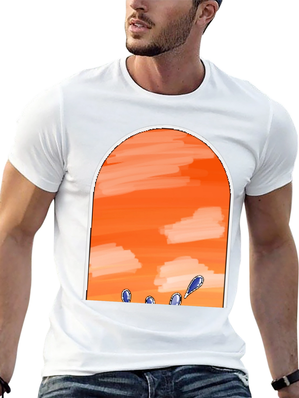 Sunset Sky Black T-Shirt