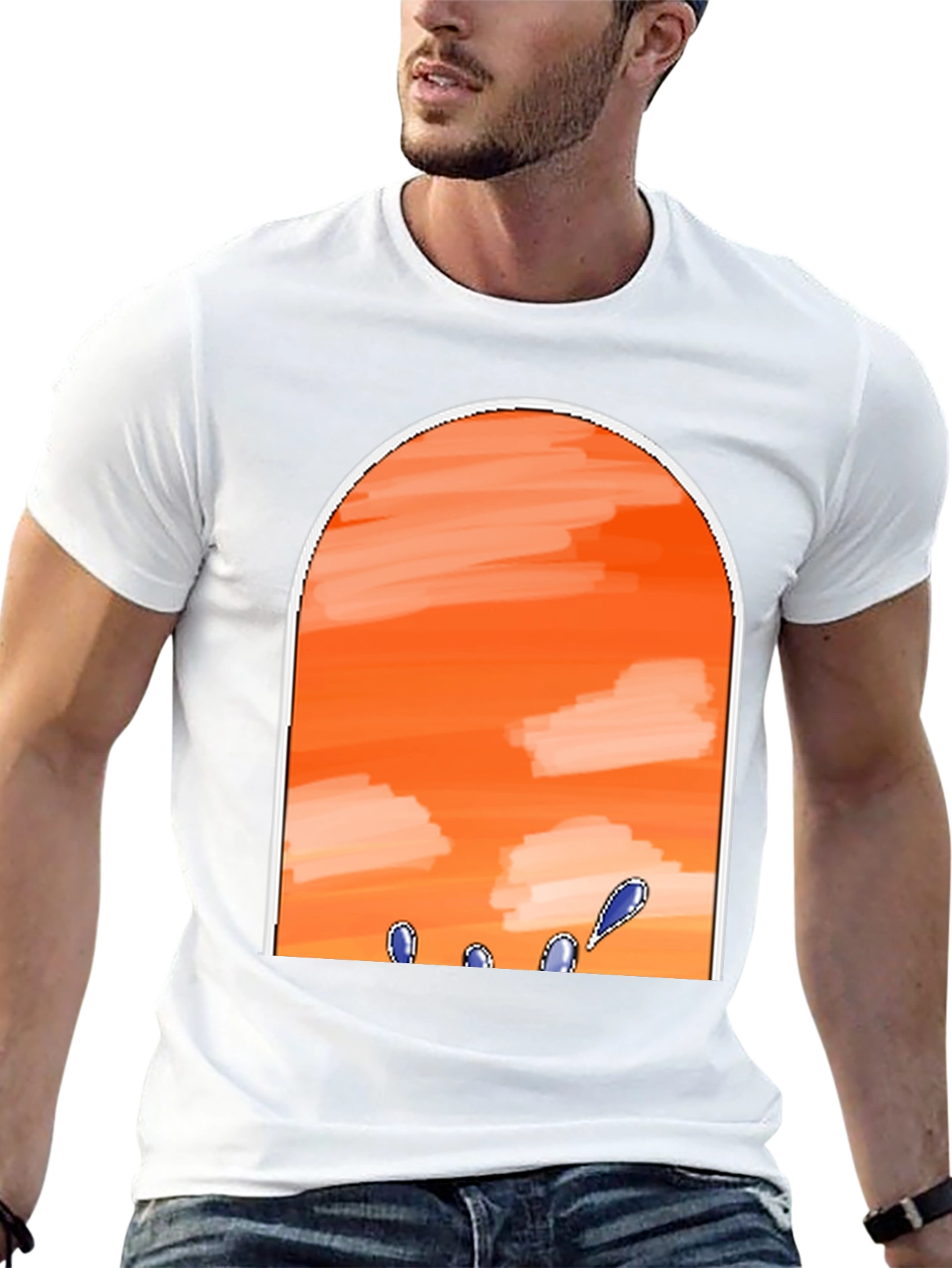 Sunset Sky Black T-Shirt
