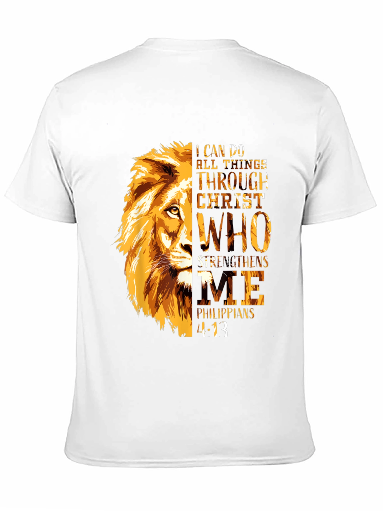 Faith Lion T-Shirt - Philippians 4:13